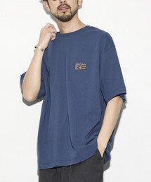 Firsthand（ファーストハンド）の「Firsthand ファーストハンド 6オンス フロントロゴ 刺繍 クルーネックTシャツ   ワンポイントデザインTシャツ LEFT CHEST EMBROIDERY PSD（Tシャツ/カットソー）」