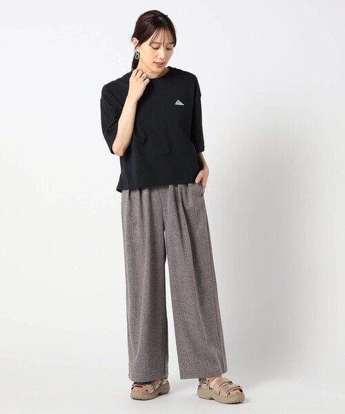 Grand PARK(グランドパーク)の「リネンライク イージーパンツ(その他パンツ・レディース・グレー/チャコールグレー/ベージュ/アクア・FREE)」の8枚目の写真