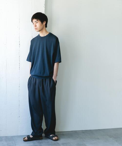 URBAN RESEARCH DOORS(アーバンリサーチドアーズ)の「『UR TECH』サマシェア クルーネックニット(ニット/セーター・メンズ・ブラウン系その他/グレー系その他/ネイビー・LARGE/MEDIUM)」の13枚目の写真