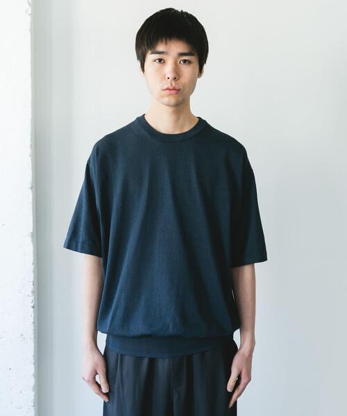 URBAN RESEARCH DOORS(アーバンリサーチドアーズ)の「『UR TECH』サマシェア クルーネックニット(ニット/セーター・メンズ・ブラウン系その他/グレー系その他/ネイビー・LARGE/MEDIUM)」の14枚目の写真