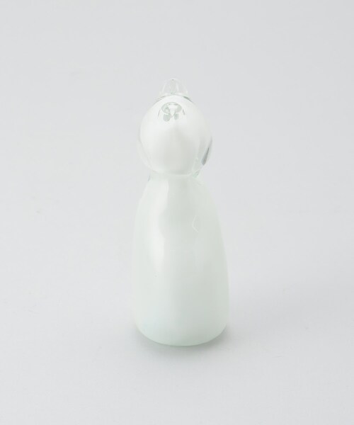 212 KITCHEN STORE(トゥワントゥキッチンストア)の「Glass Objet Cat ホワイト(インテリア雑貨・レディース・その他・00)」の3枚目の写真