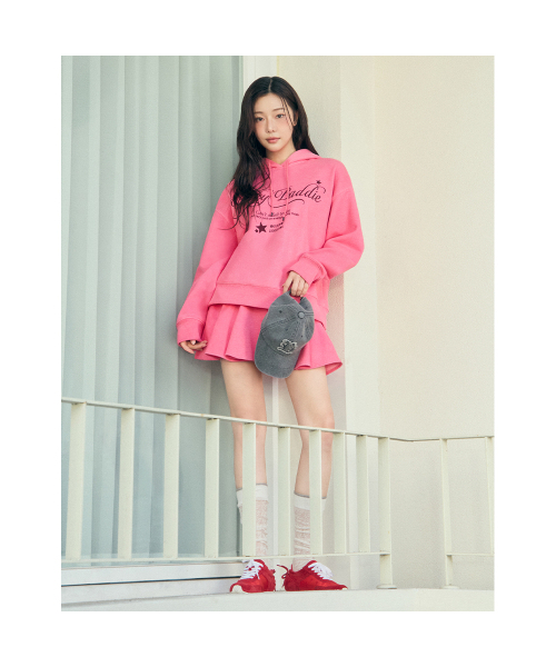 EGOIST（エゴイスト）の「[CAPSULE LINE]ピグメントルーズフィットフードパーカーES2CL360（パーカー・レディース・ブラウン/PINK・55/66）」の3枚目の写真