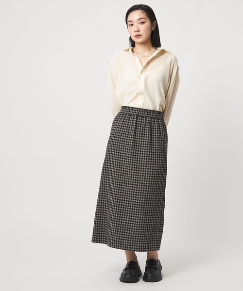 CITEN(シテン)の「<CITEN>エッセンシャルシアーシャツ(シャツ/ブラウス・レディース・ダークブラウン/オフホワイト/ライトブルー・S/M)」の6枚目の写真