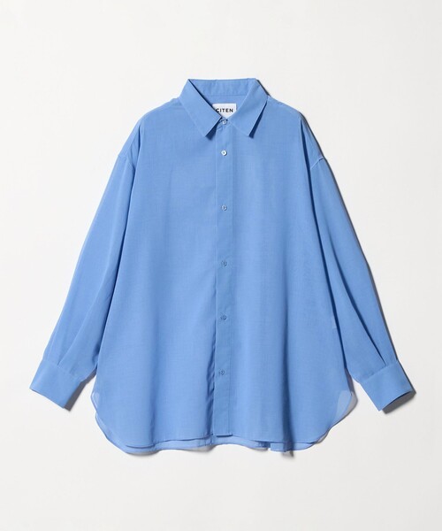 CITEN(シテン)の「<CITEN>エッセンシャルシアーシャツ(シャツ/ブラウス・レディース・ダークブラウン/オフホワイト/ライトブルー・S/M)」の14枚目の写真