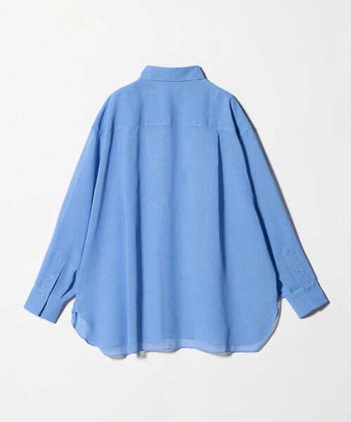 CITEN(シテン)の「<CITEN>エッセンシャルシアーシャツ(シャツ/ブラウス・レディース・ダークブラウン/オフホワイト/ライトブルー・S/M)」の15枚目の写真
