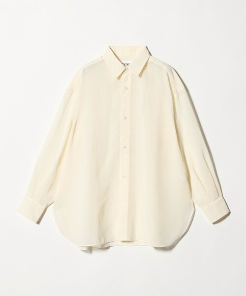 CITEN(シテン)の「<CITEN>エッセンシャルシアーシャツ(シャツ/ブラウス・レディース・ダークブラウン/オフホワイト/ライトブルー・S/M)」の21枚目の写真