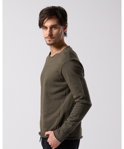 wjk(ダヴルジェイケイ)の「cut-off light sweatshirt(スウェット・メンズ・カーキ/トップグレー/インディゴブルー・MEDIUM/SMALL/X-LARGE/LARGE)」の7枚目の写真