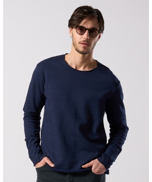 wjk(ダヴルジェイケイ)の「cut-off light sweatshirt(スウェット・メンズ・カーキ/トップグレー/インディゴブルー・MEDIUM/SMALL/X-LARGE/LARGE)」の10枚目の写真