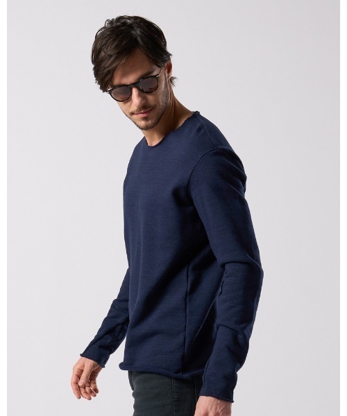 wjk(ダヴルジェイケイ)の「cut-off light sweatshirt(スウェット・メンズ・カーキ/トップグレー/インディゴブルー・MEDIUM/SMALL/X-LARGE/LARGE)」の11枚目の写真