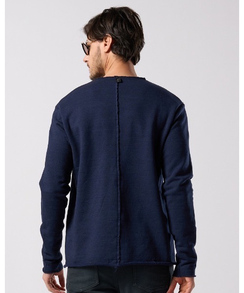 wjk(ダヴルジェイケイ)の「cut-off light sweatshirt(スウェット・メンズ・カーキ/トップグレー/インディゴブルー・MEDIUM/SMALL/X-LARGE/LARGE)」の12枚目の写真