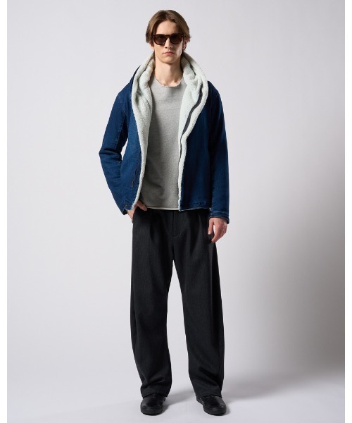 wjk(ダヴルジェイケイ)の「cut-off light sweatshirt(スウェット・メンズ・カーキ/トップグレー/インディゴブルー・MEDIUM/SMALL/X-LARGE/LARGE)」の20枚目の写真