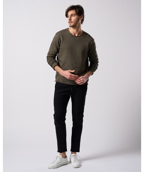 wjk(ダヴルジェイケイ)の「cut-off light sweatshirt(スウェット・メンズ・カーキ/トップグレー/インディゴブルー・MEDIUM/SMALL/X-LARGE/LARGE)」の22枚目の写真