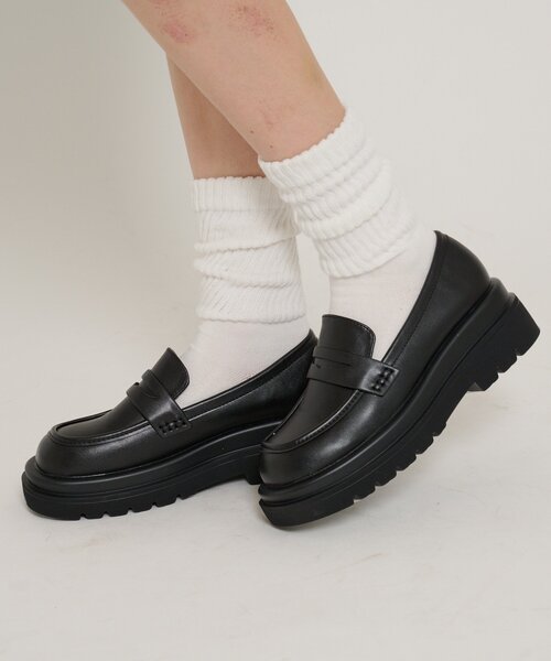 w closet（ダブルクローゼット）の「厚底スニーカーローファー（その他シューズ・レディース・ブラック・LARGE/MEDIUM）」の10枚目の写真