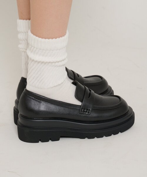 w closet（ダブルクローゼット）の「厚底スニーカーローファー（その他シューズ・レディース・ブラック・LARGE/MEDIUM）」の12枚目の写真