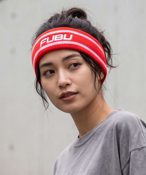 FUBU( フブ)の「【FUBU/フブ】FB HAIR BAND/FBヘアバンド(ヘアバンド・メンズ・ブラック/レッド/ホワイト/ブルー・FREE)」の4枚目の写真