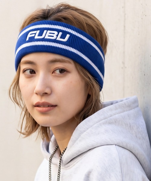 FUBU( フブ)の「【FUBU/フブ】FB HAIR BAND/FBヘアバンド(ヘアバンド・メンズ・ブラック/レッド/ホワイト/ブルー・FREE)」の3枚目の写真