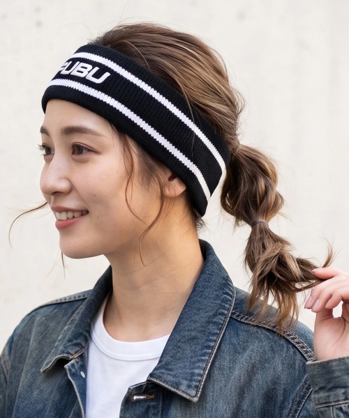 FUBU( フブ)の「【FUBU/フブ】FB HAIR BAND/FBヘアバンド(ヘアバンド・メンズ・ブラック/レッド/ホワイト/ブルー・FREE)」の2枚目の写真
