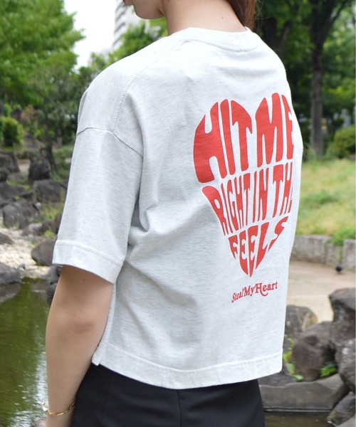 DOUBLE STEAL(ダブルスティール)の「アソートクロップドTシャツ(Tシャツ/カットソー・レディース・グレー系その他3/グレー系その他2/グレー系その他・FREE)」の6枚目の写真