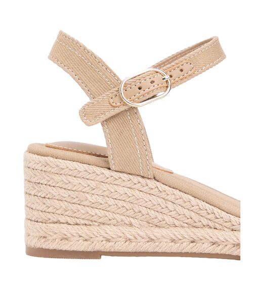 TOMMY HILFIGER(トミーヒルフィガー)の「ミドルウェッジエスパドリーユ(サンダル・レディース・ホワイト/ベージュ・23cm/24cm/23.5cm)」の6枚目の写真