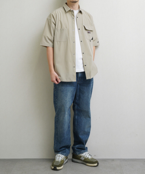GERRY(ジェリー)の「GEERY 冷感ナイロンPUタスラン半袖シャツ(Tシャツ/カットソー・メンズ・ベージュ/ブラウン/ブラック・X-LARGE/LARGE/MEDIUM)」の5枚目の写真