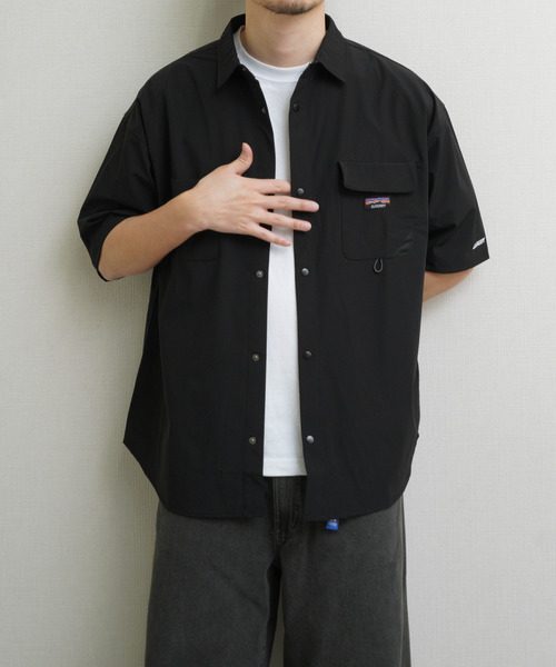 GERRY(ジェリー)の「GEERY 冷感ナイロンPUタスラン半袖シャツ(Tシャツ/カットソー・メンズ・ベージュ/ブラウン/ブラック・X-LARGE/LARGE/MEDIUM)」の10枚目の写真