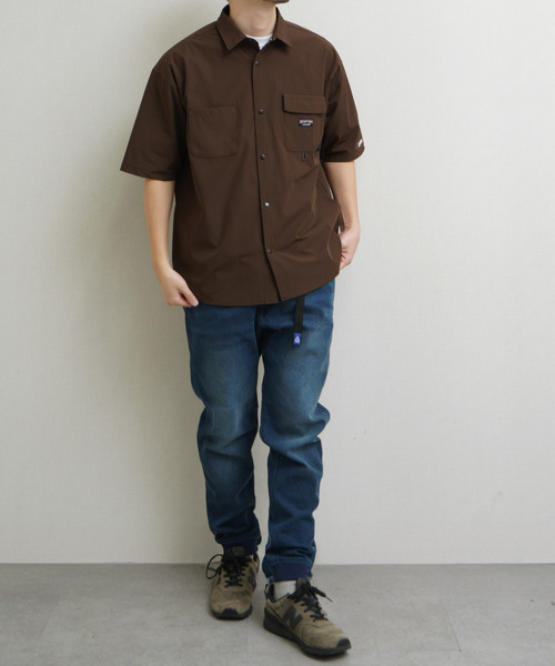 GERRY(ジェリー)の「GEERY 冷感ナイロンPUタスラン半袖シャツ(Tシャツ/カットソー・メンズ・ベージュ/ブラウン/ブラック・X-LARGE/LARGE/MEDIUM)」の14枚目の写真