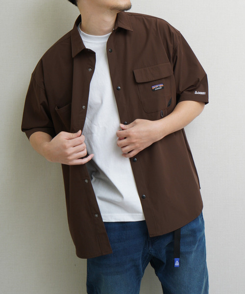 GERRY(ジェリー)の「GEERY 冷感ナイロンPUタスラン半袖シャツ(Tシャツ/カットソー・メンズ・ベージュ/ブラウン/ブラック・X-LARGE/LARGE/MEDIUM)」の19枚目の写真
