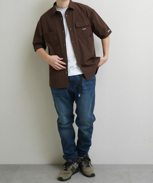 GERRY(ジェリー)の「GEERY 冷感ナイロンPUタスラン半袖シャツ(Tシャツ/カットソー・メンズ・ベージュ/ブラウン/ブラック・X-LARGE/LARGE/MEDIUM)」の20枚目の写真