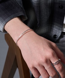 MAISON CLUB(���]���N���u)�́yMAISON CLUB�zSlim Ripple Line Bold Bangle Silver925 KUN(�o���O��/���X�g�o���h)