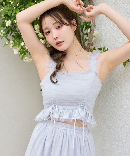 セール】【Tulle Collection】チュールビスチェ（タンクトップ）｜one