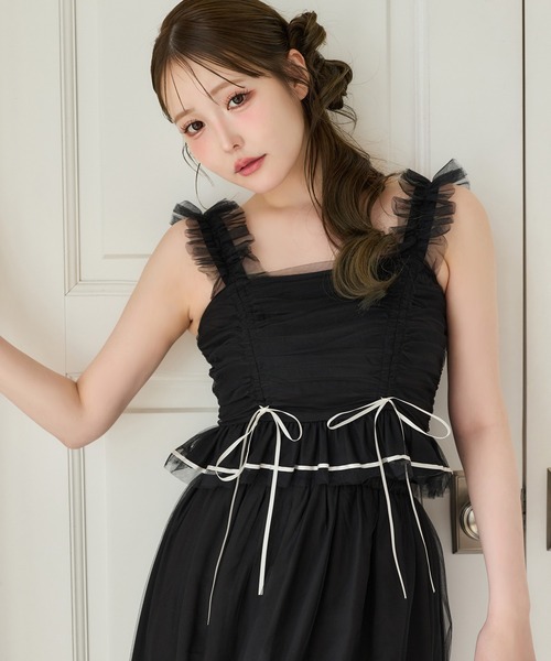 セール】【Tulle Collection】チュールビスチェ（タンクトップ）｜one