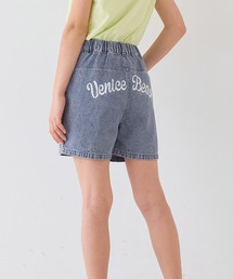coca(coca) | キッズ デニムヒッププリントショートパンツ(デニムパンツ)