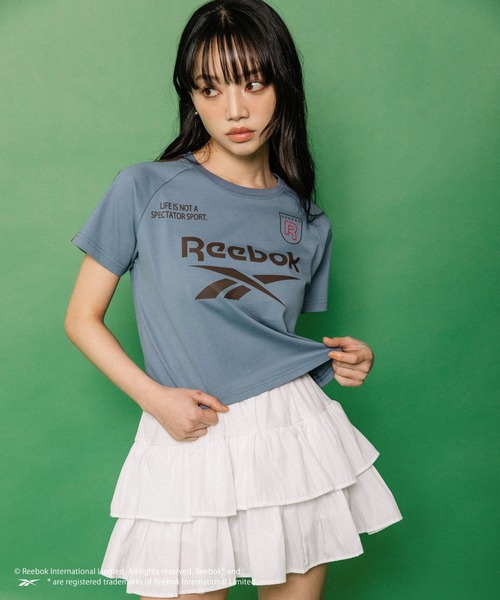 ALAND(エーランド)の「【ALAND別注】Reebok/ラグランTシャツ(Tシャツ/カットソー・レディース・ブラック/アイボリー/ブルー・SMALL/LARGE)」の3枚目の写真