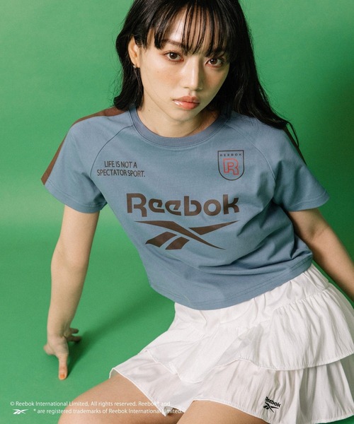 ALAND(エーランド)の「【ALAND別注】Reebok/ラグランTシャツ(Tシャツ/カットソー・レディース・ブラック/アイボリー/ブルー・SMALL/LARGE)」の21枚目の写真