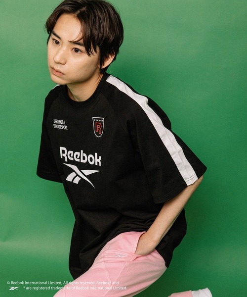 ALAND(エーランド)の「【ALAND別注】Reebok/ラグランTシャツ(Tシャツ/カットソー・レディース・ブラック/アイボリー/ブルー・SMALL/LARGE)」の15枚目の写真
