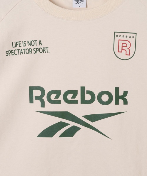 ALAND(エーランド)の「【ALAND別注】Reebok/ラグランTシャツ(Tシャツ/カットソー・レディース・ブラック/アイボリー/ブルー・SMALL/LARGE)」の6枚目の写真