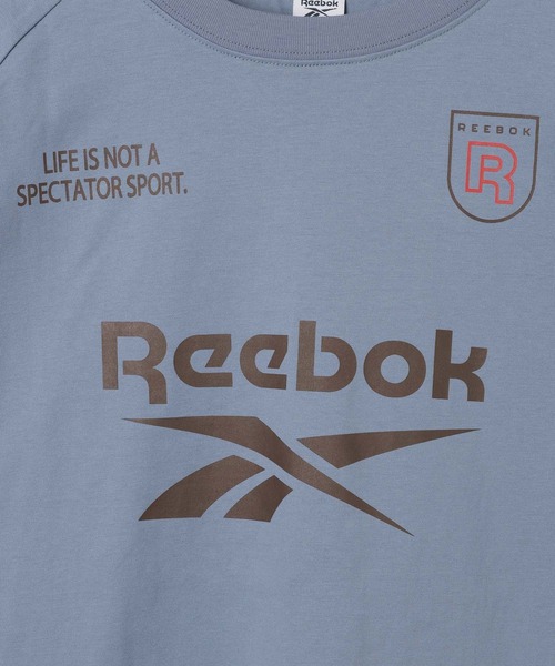 ALAND(エーランド)の「【ALAND別注】Reebok/ラグランTシャツ(Tシャツ/カットソー・レディース・ブラック/アイボリー/ブルー・SMALL/LARGE)」の4枚目の写真
