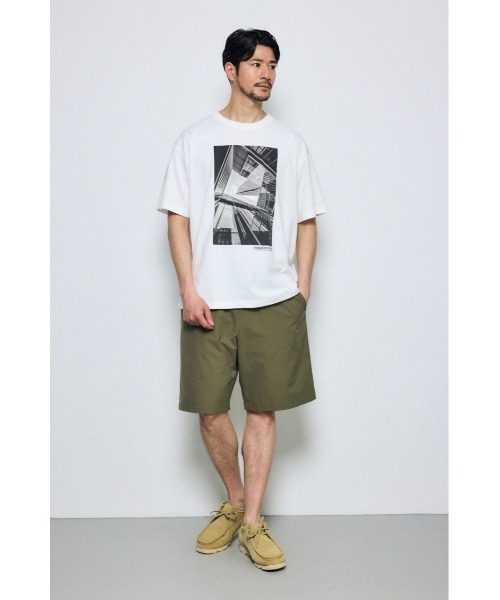 AZUL by moussy(アズールバイマウジー)の「マットスムースショートパンツ(スラックス・メンズ・ブラック/カーキ・MEDIUM/LARGE)」の13枚目の写真