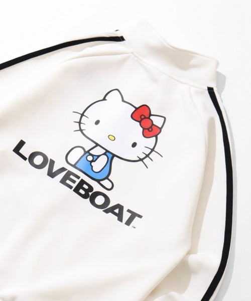 LOVE BOAT(ラブ・ボート)の「【HELLO KITTY/ハローキティ】×【LOVE BOAT/ラブボート】トラックジャケット(ジャージ・レディース・ホワイト/ブラック・M/S)」の6枚目の写真