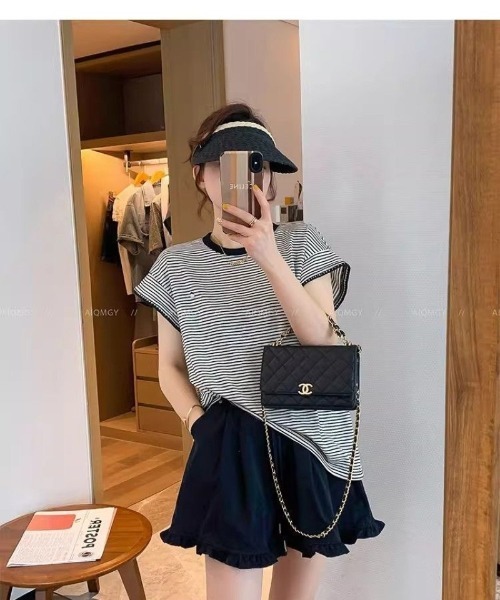 Ritzy(リッツィー)の「ドット柄 × フリル キュロット風ミニスカート(その他パンツ・レディース・ドット/ブラック・M)」の6枚目の写真