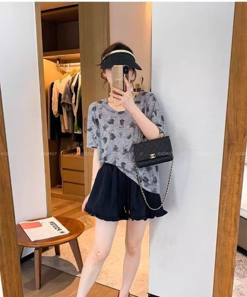 Ritzy(リッツィー)の「ドット柄 × フリル キュロット風ミニスカート(その他パンツ・レディース・ドット/ブラック・M)」の16枚目の写真