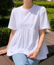 フレアペプラムTシャツ