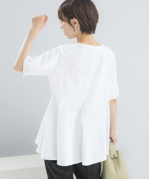 URBAN RESEARCH ROSSO WOMEN(アーバンリサーチ ロッソ)の「PROTAGONISTA ASYMMETRY DESIGN T-SHIRTS(Tシャツ/カットソー・レディース・カーキ/チャコールグレー/ホワイト・FREE)」の11枚目の写真
