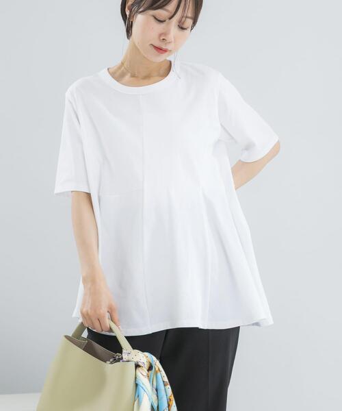 URBAN RESEARCH ROSSO WOMEN(アーバンリサーチ ロッソ)の「PROTAGONISTA ASYMMETRY DESIGN T-SHIRTS(Tシャツ/カットソー・レディース・カーキ/チャコールグレー/ホワイト・FREE)」の12枚目の写真