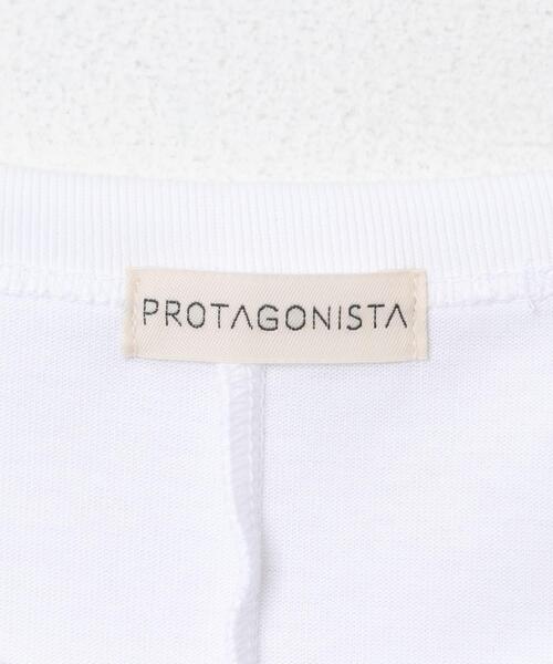 URBAN RESEARCH ROSSO WOMEN(アーバンリサーチ ロッソ)の「PROTAGONISTA ASYMMETRY DESIGN T-SHIRTS(Tシャツ/カットソー・レディース・カーキ/チャコールグレー/ホワイト・FREE)」の19枚目の写真