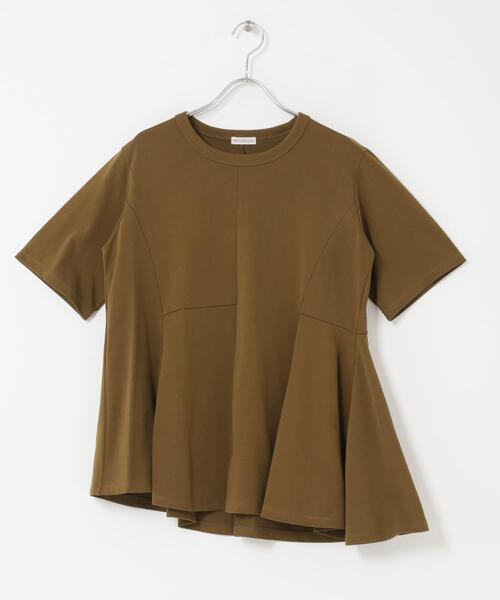 URBAN RESEARCH ROSSO WOMEN(アーバンリサーチ ロッソ)の「PROTAGONISTA ASYMMETRY DESIGN T-SHIRTS(Tシャツ/カットソー・レディース・カーキ/チャコールグレー/ホワイト・FREE)」の7枚目の写真