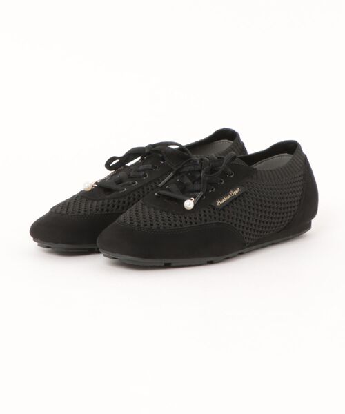 Hawkins(ホーキンス)の「HAWKINS ホーキンス EILEEN メッシュ バレエスニーカー HW20405 MESH BLACK(スニーカー・レディース・Black・5h/6/6h/7/7h/8)」の1枚目の写真