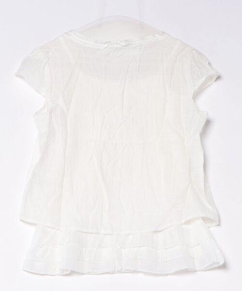 Anely(アネリー)の「Anely フロント リボン 裾フリル レイヤード トップス(Tシャツ/カットソー・レディース・ブルーグレー/アイボリー/ピンク・FREE)」の15枚目の写真
