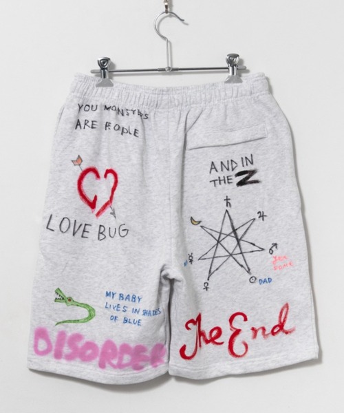 ROYAL FLASH(ロイヤルフラッシュ)の「guernika/ゲルニカ/All painted short pants(スウェットパンツ・メンズ・アッシュグレー・X-LARGE/LARGE)」の2枚目の写真