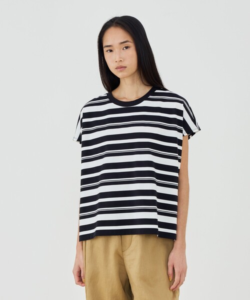 GALERIE VIE(ギャルリー ヴィー)の「ファインコットン ワイドプルオーバー(Tシャツ/カットソー・レディース・ライトベージュ/カーキ/ネイビー/グレー系その他/ダークブラウン・FREE)」の8枚目の写真